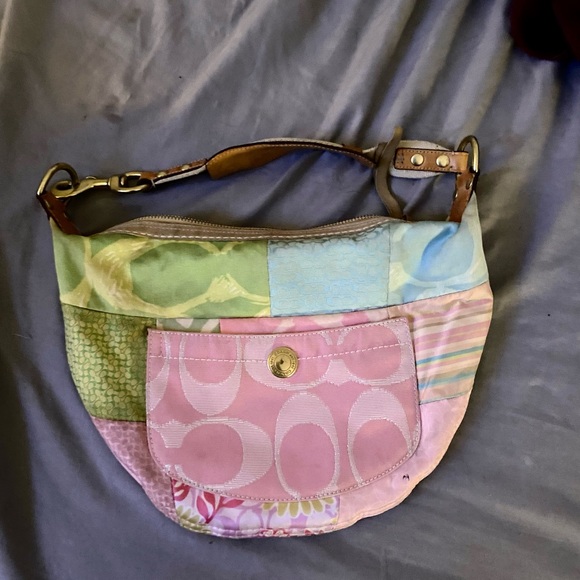 Patchwork Coach Shoulder purse